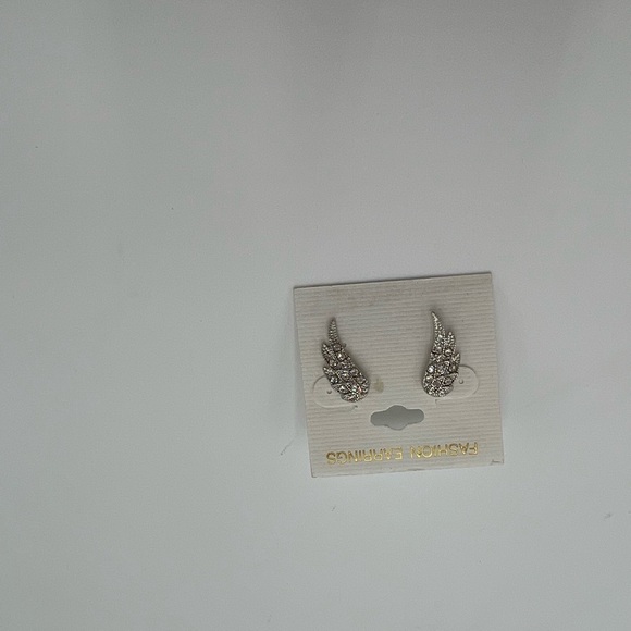 Angel Wings EARRINGS / Crystal Accented. NWT - Picture 5 of 6